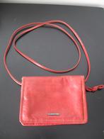CLAUDIO FERRICI rood leren tasje goede staat, Sieraden, Tassen en Uiterlijk, Ophalen of Verzenden, Gebruikt, Rood, Schoudertasje