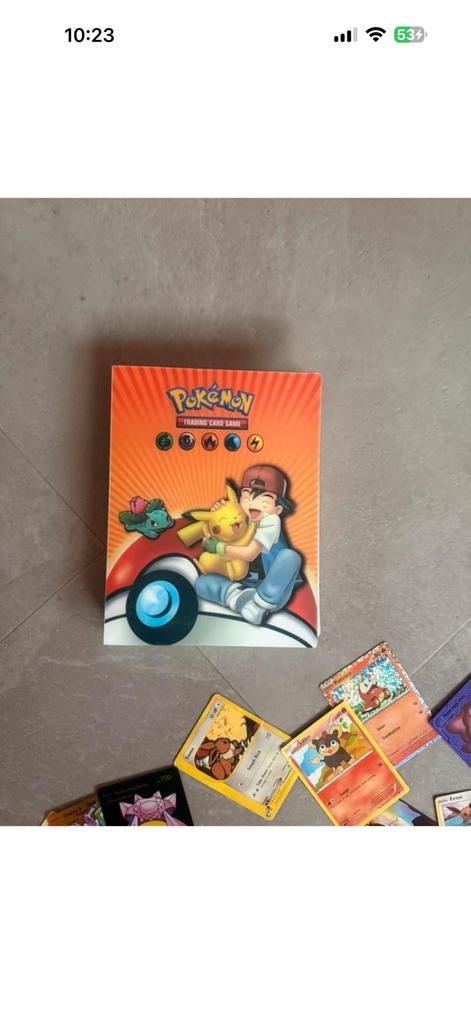 Pokemon kaarten met bewaarmapje, Ophalen of Verzenden, Zo goed als nieuw