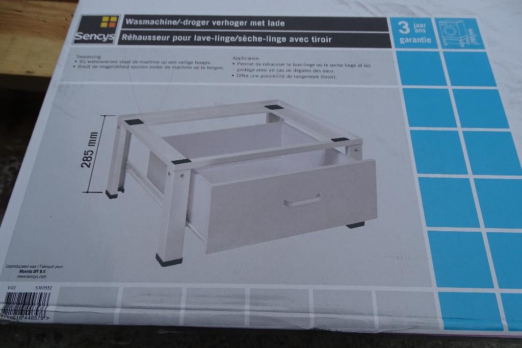 Wasmachine/droger verhoger met lade, Witgoed en Apparatuur, Ophalen, Nieuw