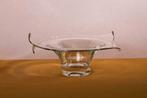 Mooie zware glazen design schaal handgemaakt, Ophalen of Verzenden, Zo goed als nieuw, Rond, Glas