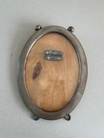 Art Deco fotolijstje, nikkel, vintage ovaal, 16 x 11,5 cm, Antiek en Kunst, Ophalen