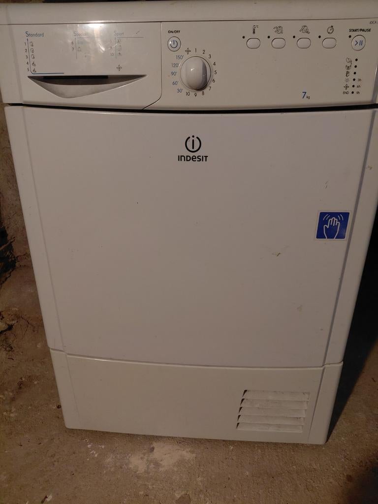 Indesit Condensdroger - 7 kg, Witgoed en Apparatuur, 6 tot 8 kg, Gebruikt, Ophalen of Verzenden, Voorlader