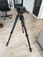 Manfrotto statief MVT535AQ + MVH502AH Kop, Audio, Tv en Foto, Fotografie | Statieven en Balhoofden, Ophalen, Driepoot, Zo goed als nieuw