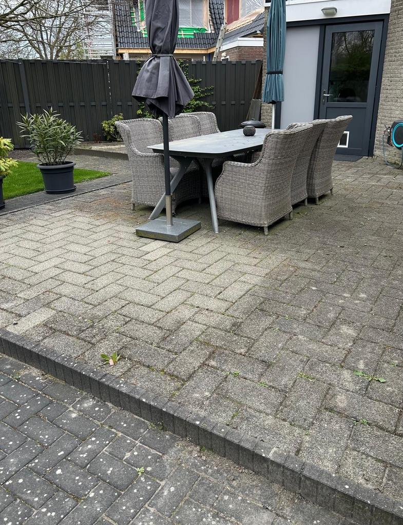 Gebruikte betonklinkers voor terras of oprit, Gebruikt, Klinkers, Ophalen of Verzenden, 10 m² of meer