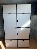 IKEA ODDA Kledingkast - Wit/Zwart (200cm x 120 cm x 57 cm), Met deur(en), Gebruikt, 100 tot 150 cm, Ophalen of Verzenden