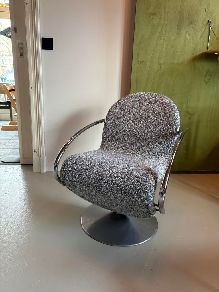 Verner Panton 1-2-3 fauteuil Fritz Hansen Kvadrat Zero, Ophalen, Fritz Hansen, 75 tot 100 cm, Zo goed als nieuw