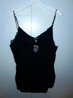 H&M+ Zwarte Kanten Top Maat 52 NIEUW, H&M, Zwart, Nieuw, Shirt of Top
