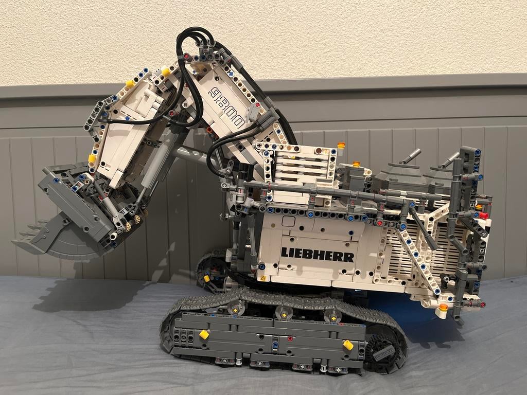 Lego Technic Kraan Liebherr R 9800 Graafmachine (42100), Ophalen of Verzenden, Gebruikt, Complete set, Lego