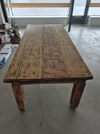 GRATIS  houten eettafel 200x92 cm, Ophalen, Gebruikt, 200 cm of meer, 50 tot 100 cm