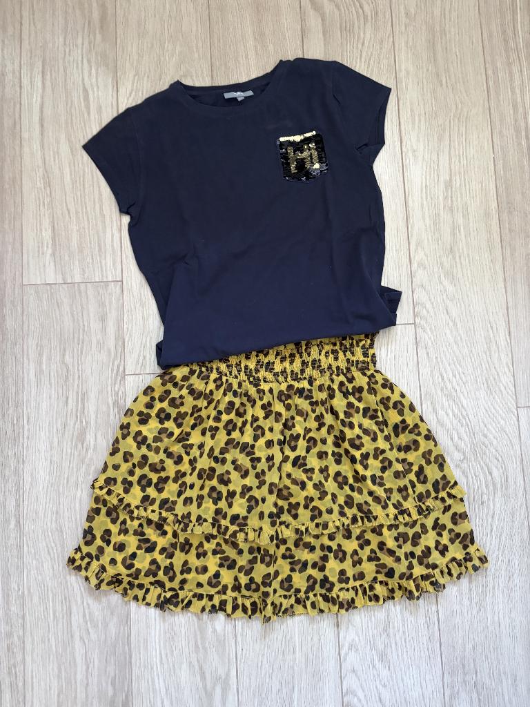 SCOTCH R'BELLE rok en JBC shirt (mt.12/13 yrs), Kinderen en Baby's, Kinderkleding | Maat 152, Meisje, Ophalen of Verzenden, Zo goed als nieuw