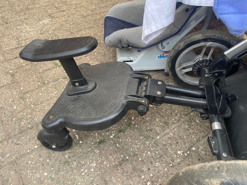 Meerijdplankje met zitje voor kinderwagen, Ophalen, Gebruikt, Kinderwagen, Overige merken