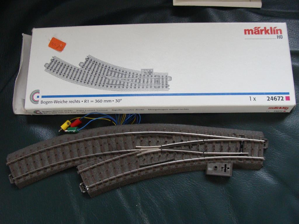 MARKLIN WISSEL 24671 & 74490, Hobby en Vrije tijd, Modeltreinen | H0, Wisselstroom, Gebruikt, Rails, Ophalen of Verzenden