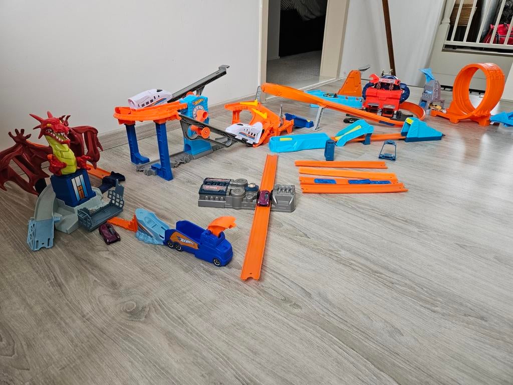 Hot Wheels speelsets - compleet en werkend, Ophalen of Verzenden, Gebruikt