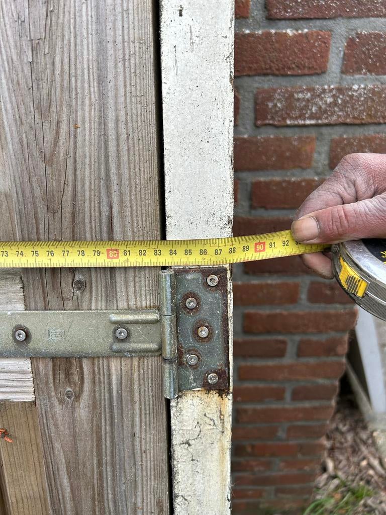 Houten schuttingdeur - Gebruikt, 200x90 cm, Tuin en Terras, Gebruikt, 200 cm of meer, Minder dan 100 cm, Ophalen of Verzenden