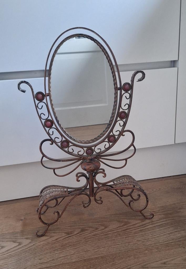 Vintage Franse kapspiegel, Ophalen, Minder dan 50 cm, Gebruikt, Minder dan 100 cm
