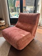 Comfortabele Roze Fauteuil, Ophalen, Zo goed als nieuw, Stof, 75 tot 100 cm
