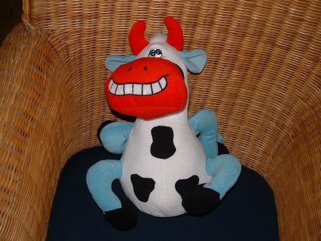 HAPPY PET KOE VELOURS WIT MET ZWARTE VLEKKEN MET, Ophalen of Verzenden, Nieuw, Overige typen