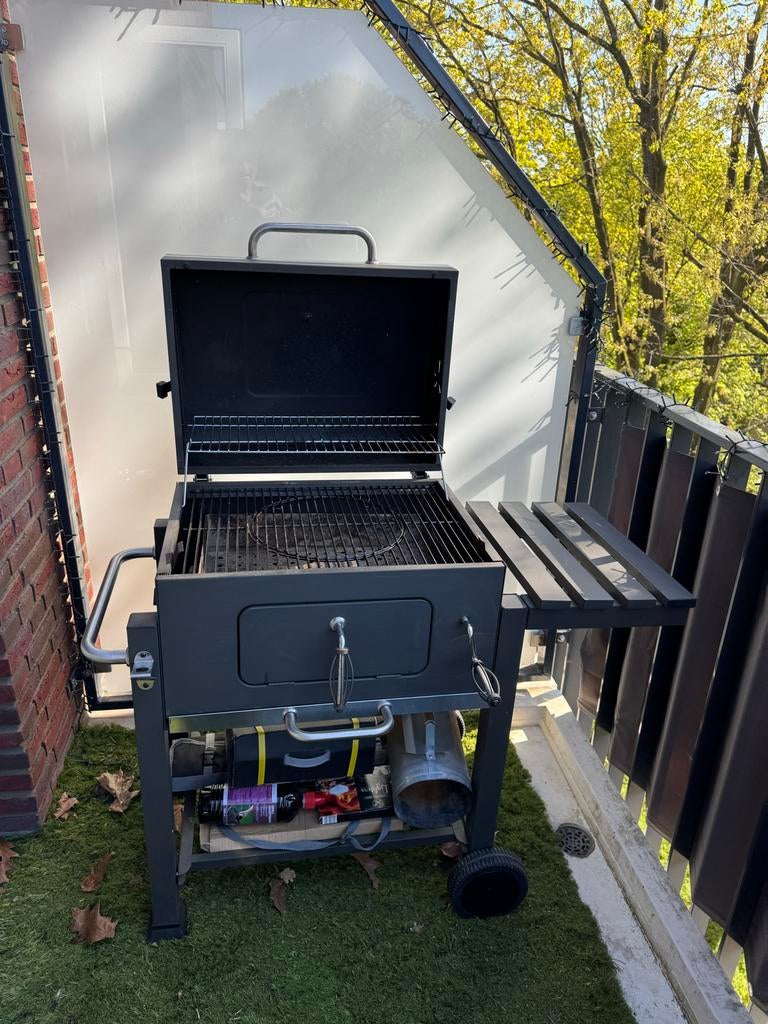 Tepro Barbecue met thermometer en zijplank, Ophalen of Verzenden, Gebruikt, Met accessoires