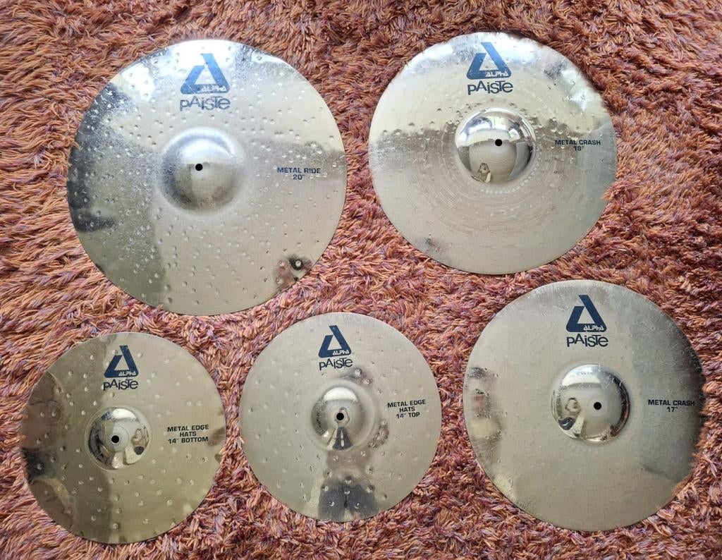 Paiste Metal cymbals / bekkens voor drumstel, Muziek en Instrumenten, Gebruikt, ., Drums of Percussie, Ophalen of Verzenden