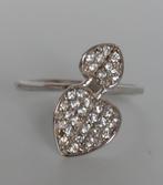 Zilveren ring met zirkonia 925 zilver maat 18, Sieraden, Tassen en Uiterlijk, Ringen, Ophalen of Verzenden, 18 tot 19, Zilver