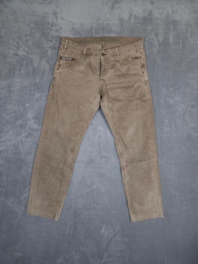 Pme Legend Broek Skyhawk W34 L36 Straight Leg Bruin jeans., Blauw, ., Ophalen of Verzenden, Zo goed als nieuw