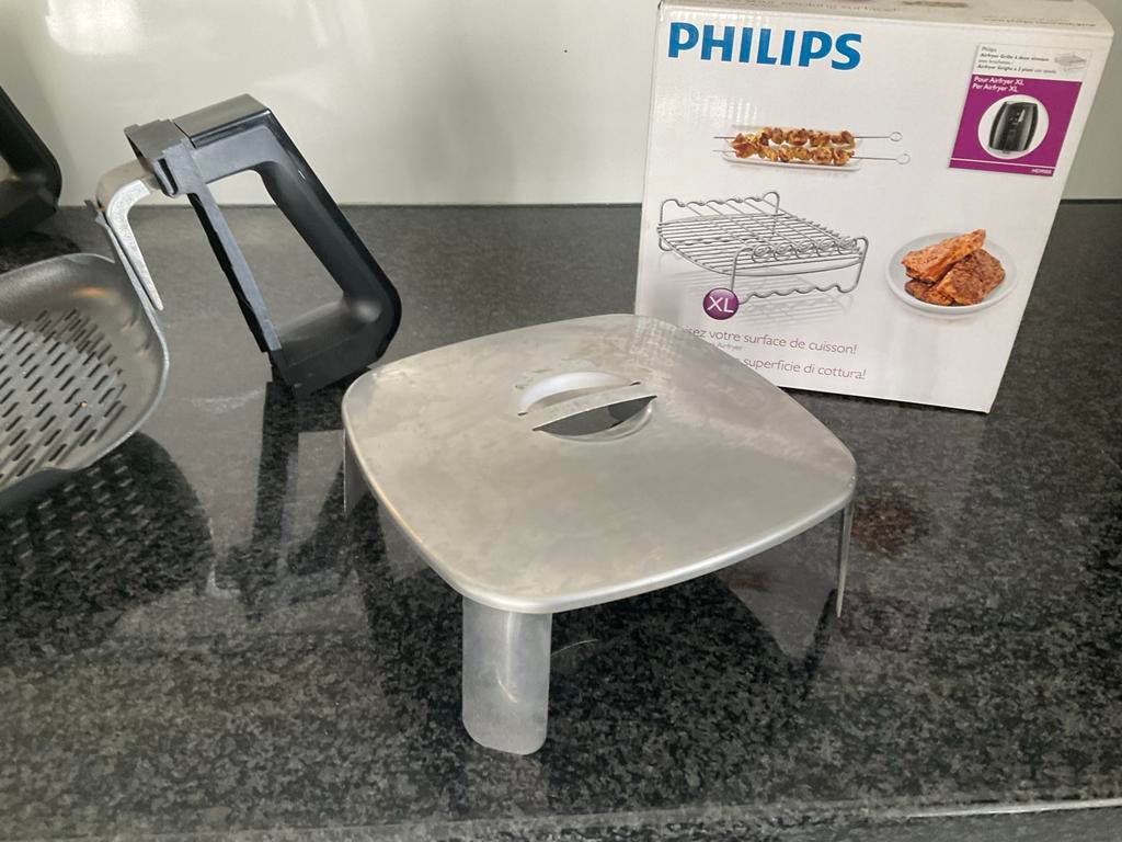 Philips Airfryer XL Accessoires Set - Grill, Bakvorm, Spiesj, Ophalen of Verzenden, Zo goed als nieuw, Airfryer XL