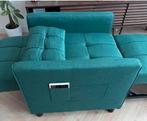 Groene fauteuil / slaapstoel, Huis en Inrichting, Minder dan 50 cm, Minder dan 75 cm, Ophalen of Verzenden, Zo goed als nieuw