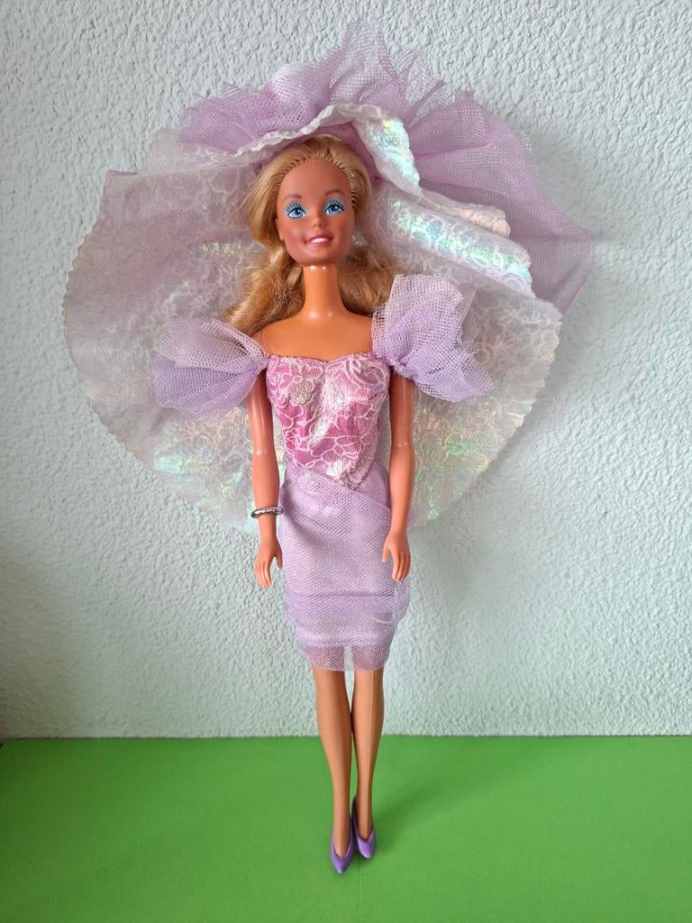 Barbie vintage Superstar 80s in Lila fashion Hoed ook Rok, Ophalen of Verzenden, Barbie