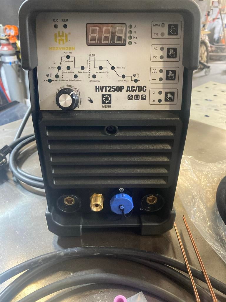 Tig AC/DC Lasapparaat 250P - HZXVOGEN, Doe-het-zelf en Verbouw, Gereedschap | Lasapparaten, Ophalen, Zo goed als nieuw, 150 tot 250 ampère