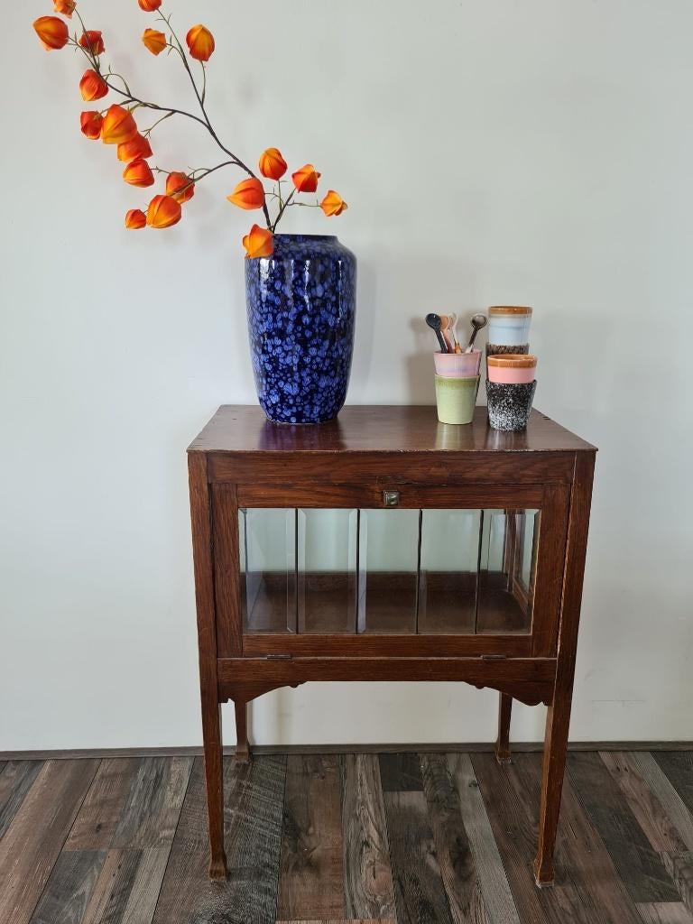 Theekastje, Gebruikt, 50 tot 100 cm, Glas, Minder dan 100 cm