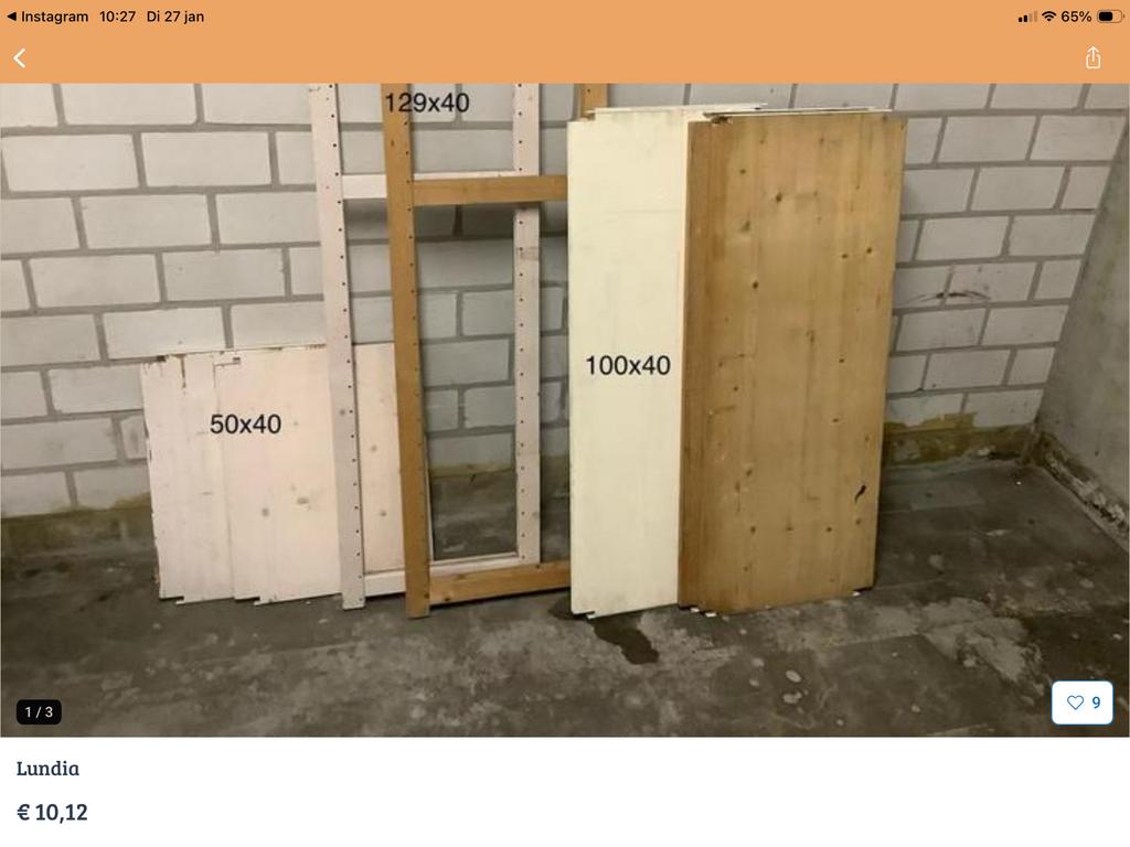 Lundia magazijnstelling, Huis en Inrichting, Kasten | Stellingkasten, Ophalen