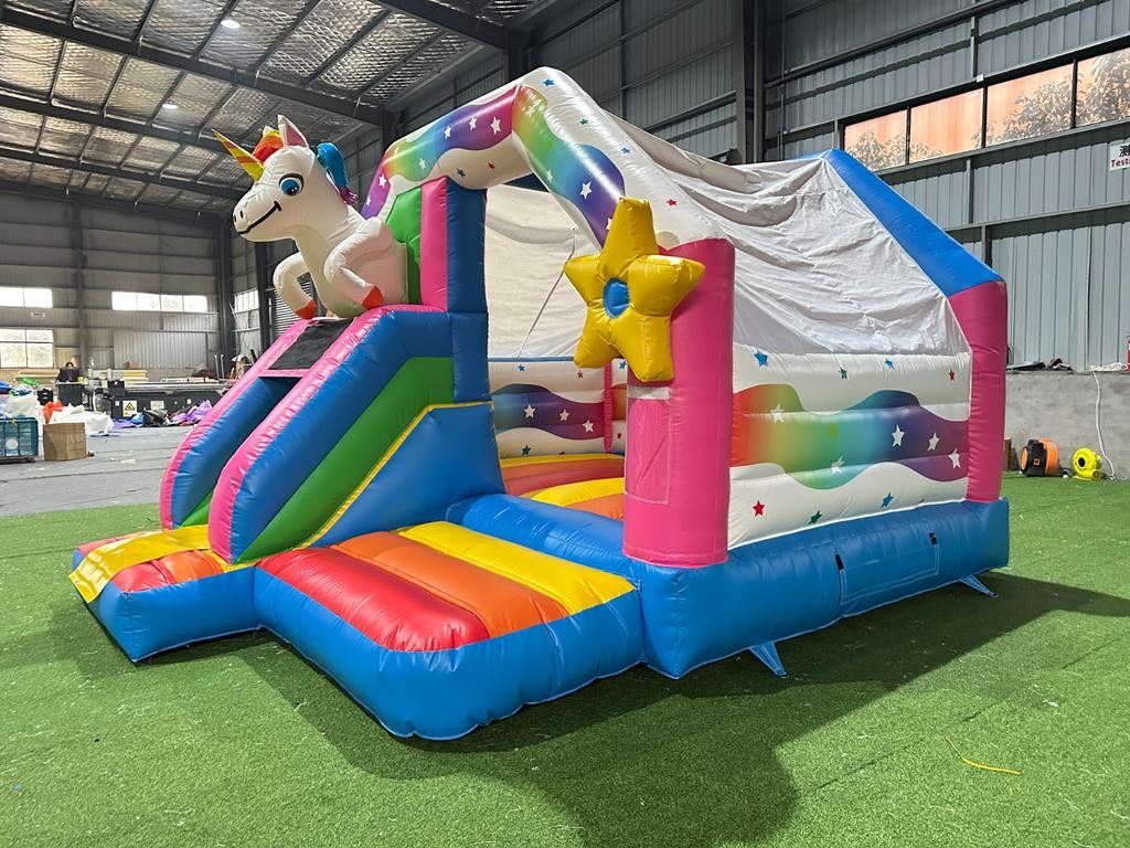 Springkussen “Unicorn” te huur, Ophalen of Verzenden, Zo goed als nieuw, Overige