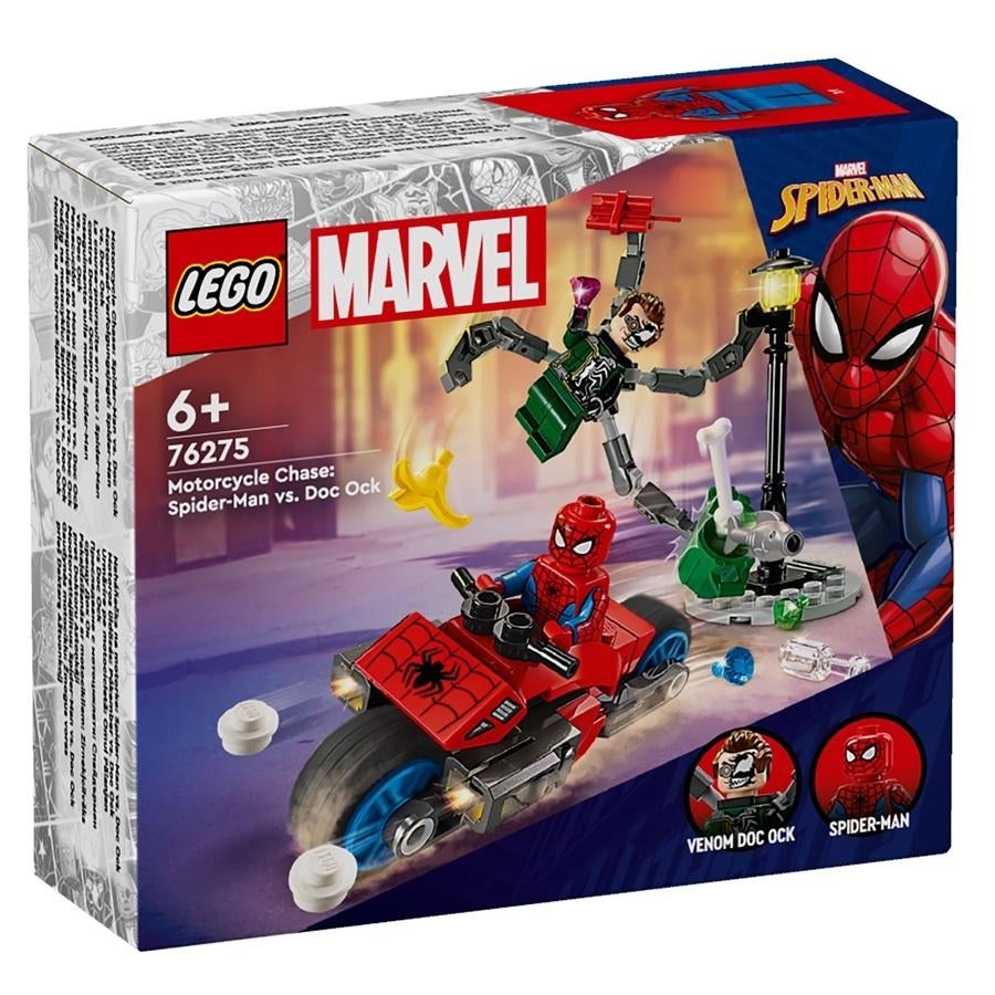 LEGO Super Heroes 76275 Achtervolging Spider-Man vs Doc Ock, Ophalen of Verzenden, Nieuw, Complete set, Lego