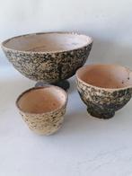 3 berkenbast bloempotjes, Ophalen of Verzenden