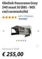 Obelink Panorama luifel compleet met nieuwe voorwand., Ophalen, Zo goed als nieuw