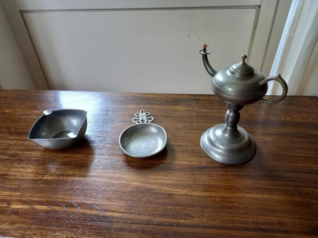 Tinnen setje., Ophalen