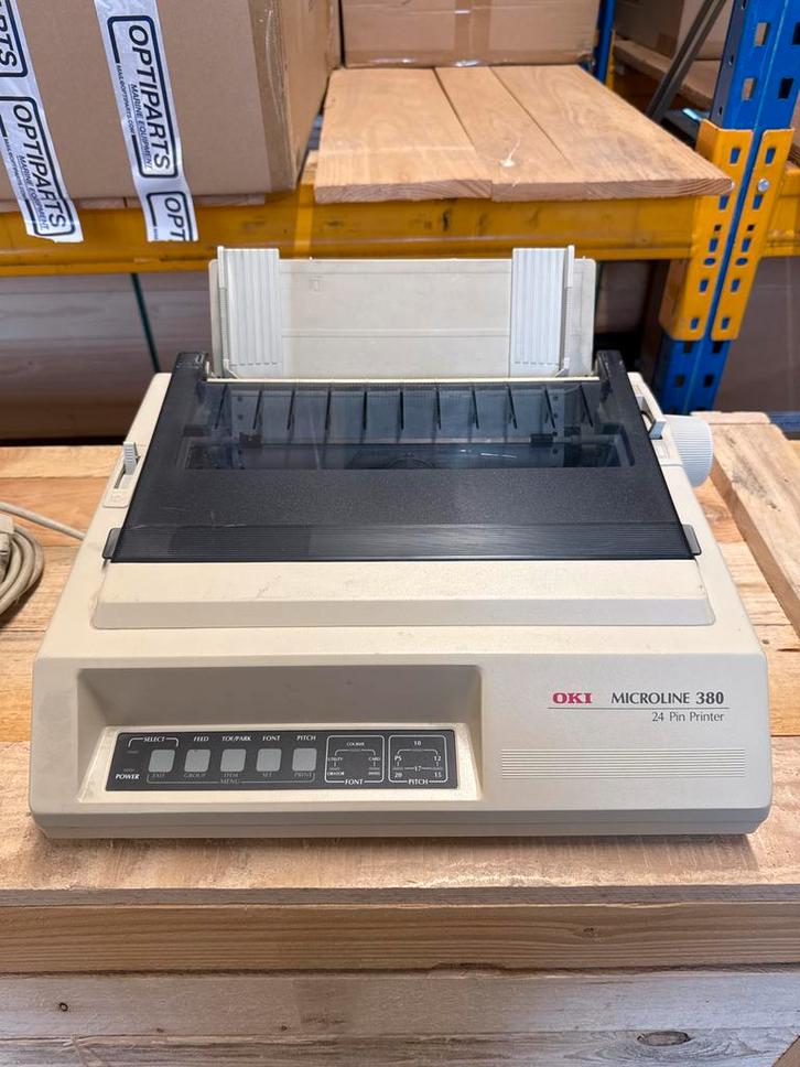 Oki Microline 380 24-pins Matrixprinter, Computers en Software, Printers, Gebruikt, Printer, Matrix-printer, Zwart-en-wit printen