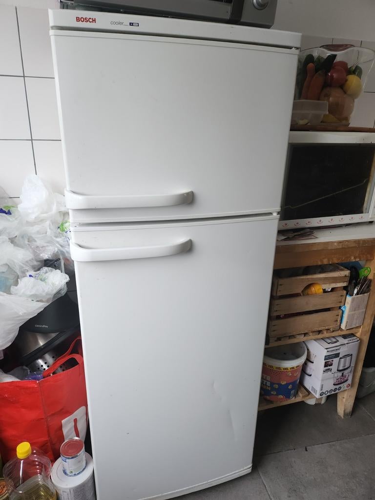 Bosch Koelkast met Vriesvak - Wit, Goede Staat, Gebruikt, 100 tot 150 liter, Ophalen of Verzenden, 140 tot 160 cm