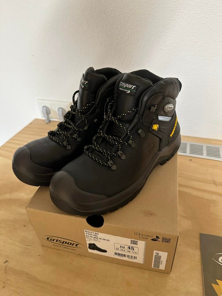 Grisport S3 Veiligheidsschoenen - Maat 45 - Zwart, Ophalen of Verzenden, Nieuw