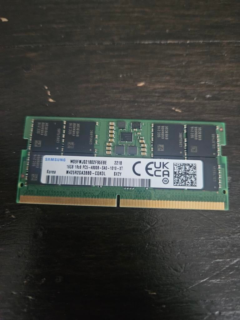 Samsung DDR5 SODIMM (16 GB) 4800 MHz, Verzenden, Zo goed als nieuw, DDR5, Laptop