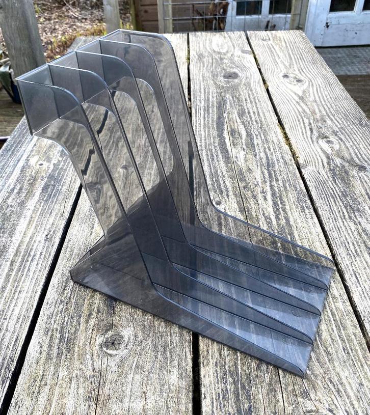 Leuk LP Rek - vintage retro platenbak Vinyl houder platenrek, Cd's en Dvd's, Vinyl | Overige Vinyl, Gebruikt, 12 inch, Ophalen of Verzenden