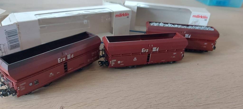 3 Märklin SBB/Juracement grootvolumewagen artnr 4624 2x ovp, Wisselstroom, Wagon, Ophalen of Verzenden, Zo goed als nieuw