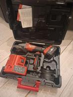 Milwaukee slijptol met 2 accu's in koffer., Ophalen, Zo goed als nieuw