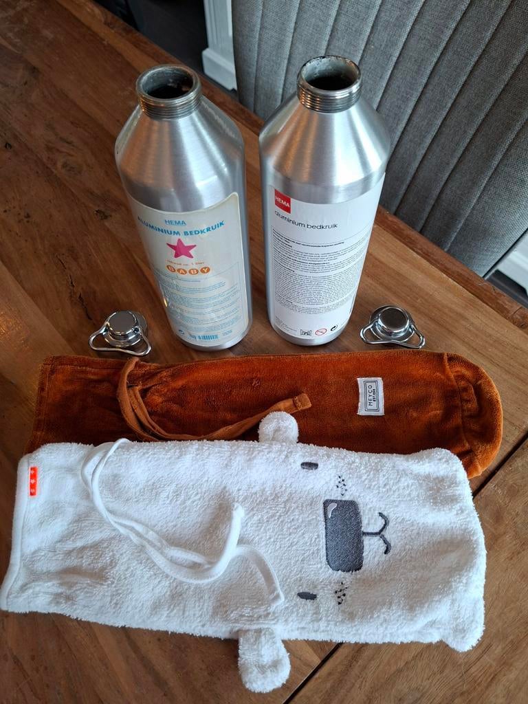 2x bedkruik/ babykruik hema met 2 kruiken zakken., Ophalen of Verzenden, Zo goed als nieuw, Overige typen, Hema