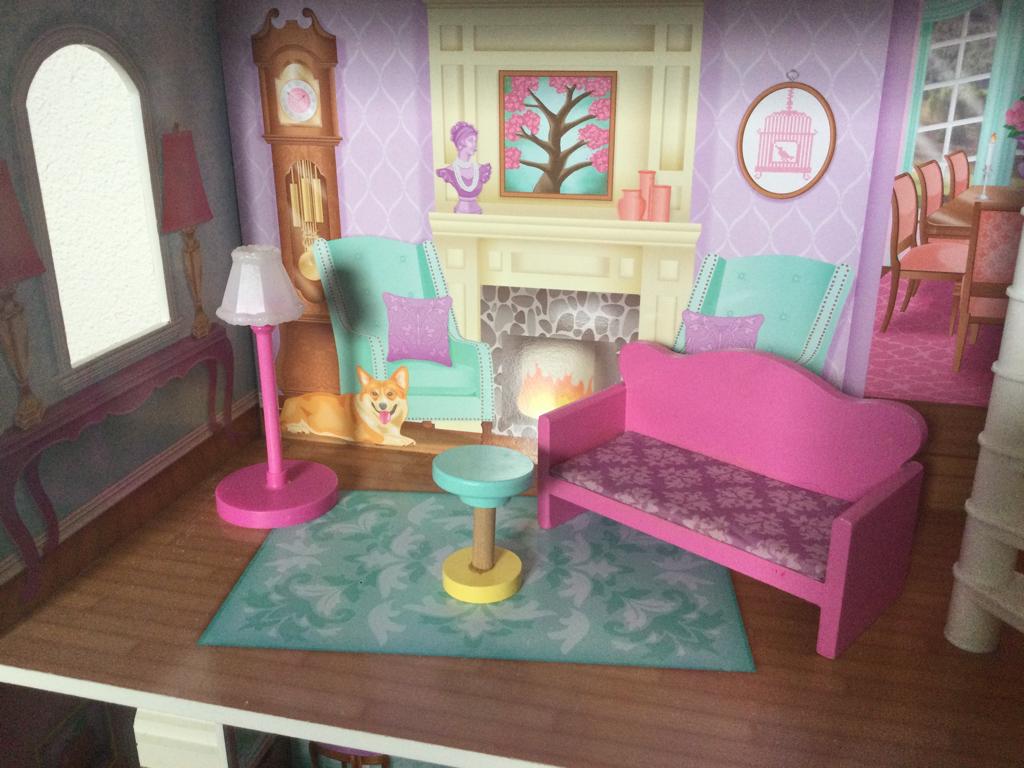 Prachtig groot poppen/ barbiehuis incl. access.KIDKRAFT., Kinderen en Baby's, Speelgoed | Poppenhuizen, Ophalen, Gebruikt, Poppenhuis