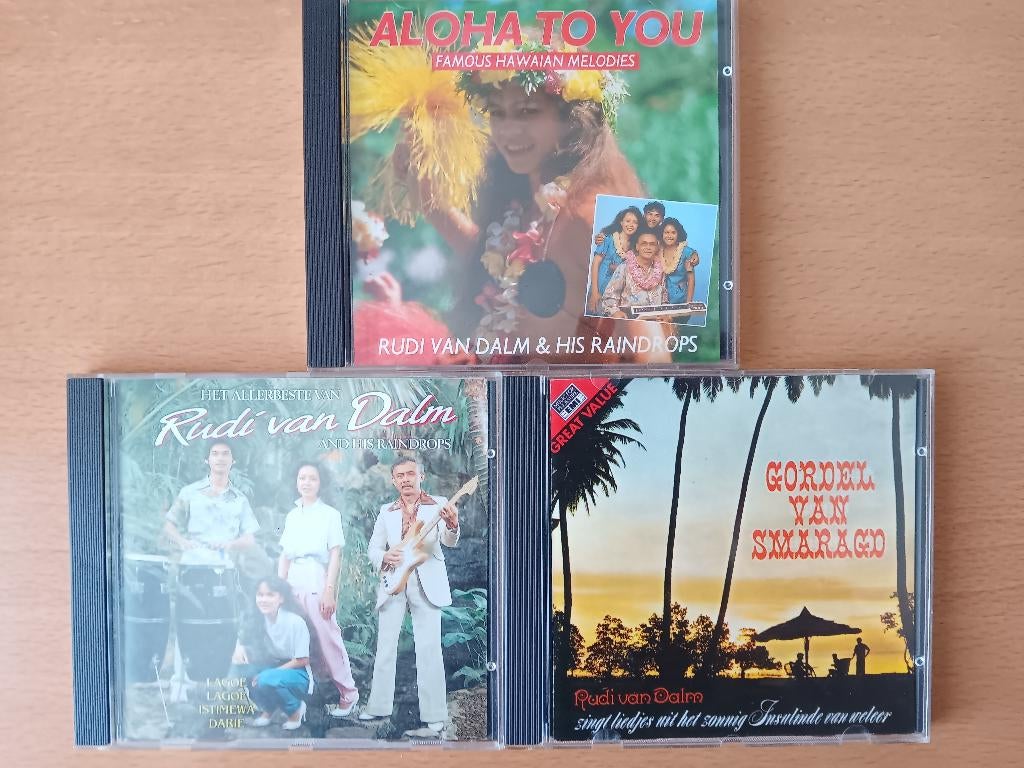 3 prachtige originele cd's van Rudi van Dalm & His Raindrops, Ophalen, Gebruikt, Levenslied of Smartlap