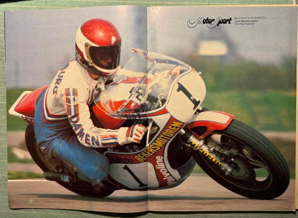 Poster 1978 Jack Middelburg, Verzenden, Zo goed als nieuw, Motoren