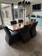 6 mooie eetkamerstoelen op wieltjes, Ophalen, Gebruikt, Luxe, Vijf, Zes of meer stoelen