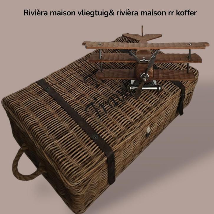 Rivièra maison  vliegtuig & Rivièra maison rr koffer, Huis en Inrichting, Woonaccessoires | Overige, Ophalen
