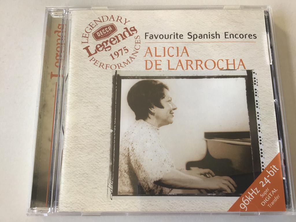 Alicia De Larrocha Favourite spanish encores Decca Legends, Cd's en Dvd's, Cd's | Klassiek, Ophalen of Verzenden, Romantiek, Zo goed als nieuw